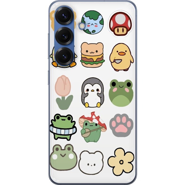 Samsung Galaxy S25+ Läpinäkyvä kuori Kawaii Friends