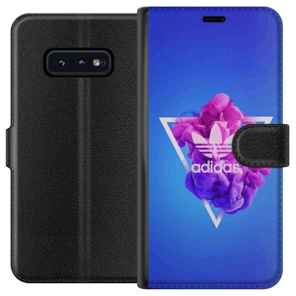Samsung Galaxy S10e Tegnebogsetui Adidas-inspireret blåt desi