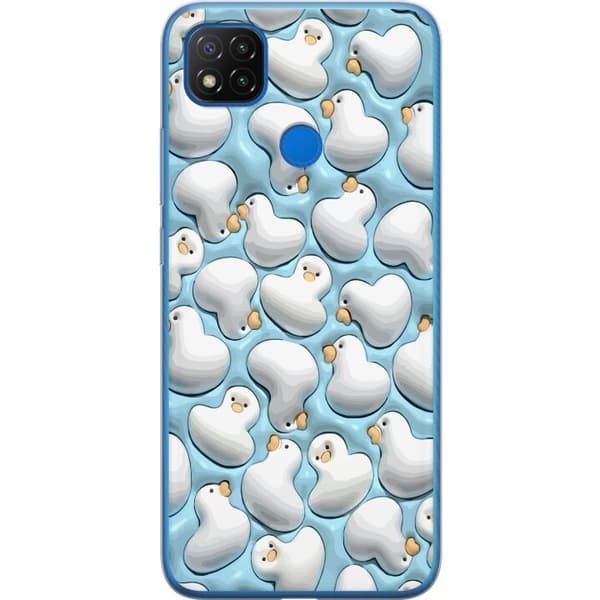 Kompatibel Mobilcover til Xiaomi Redmi 9C Boblende Ænder Blå