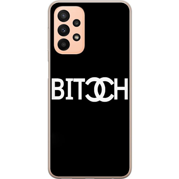 Samsung Galaxy A23 Läpinäkyvä kuori Bitch Chanel -inspiroima katumuoti Muoti Tekstimotiivi Trendi Ikoninen Tyyli Kaupunkisuunnittelu