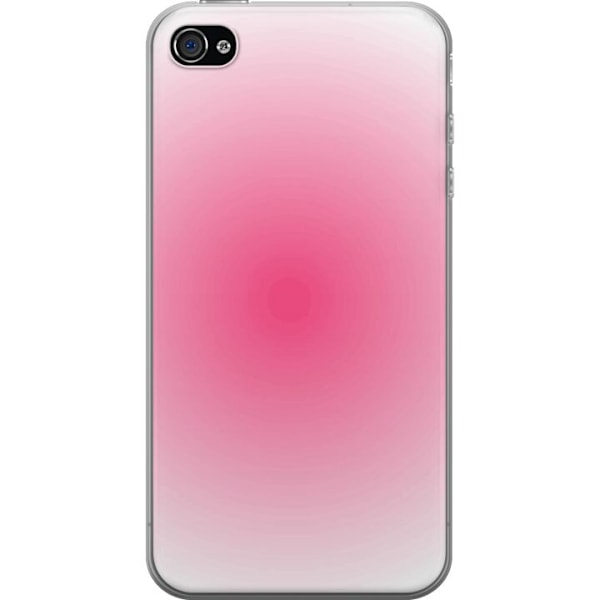 Apple iPhone 4s Läpinäkyvä kuori Pinkki Pilvi