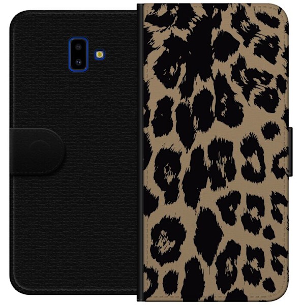 Samsung Galaxy J6+ Plånboksfodral Leopard