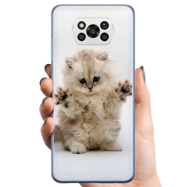 Xiaomi Poco X3 Pro TPU Matkapuhelimen kuori Kissa