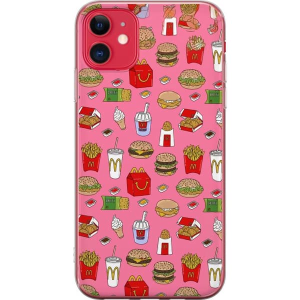 Kompatibelt Mobilskal till Apple iPhone 11 Fastfood rosa