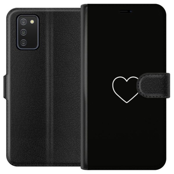 Samsung Galaxy A02s Plånboksfodral Hjärta