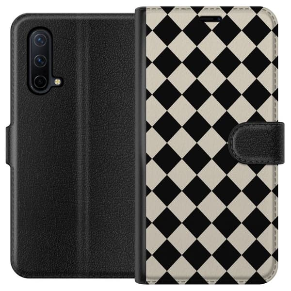 Kompatibel Tegnebogsetui til OnePlus Nord CE 5G Sorte retroromber sort