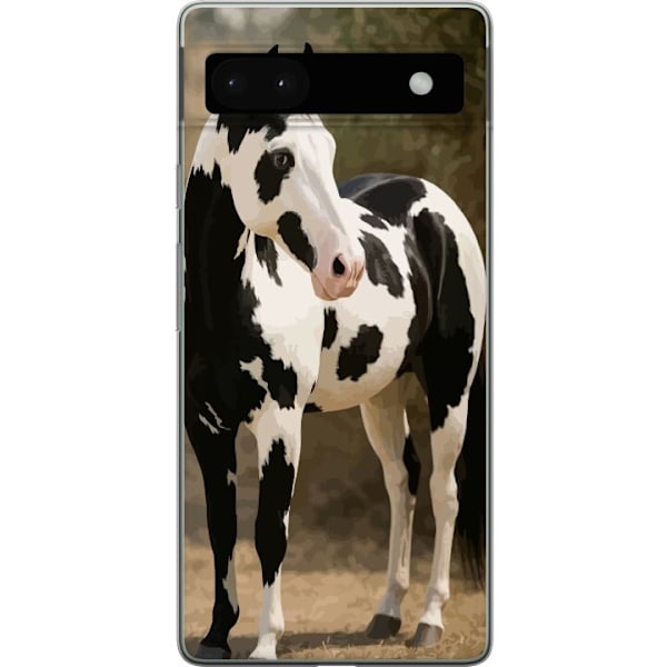 Google Pixel 6a Genomskinligt Skal Vacker Häst – elegant il
