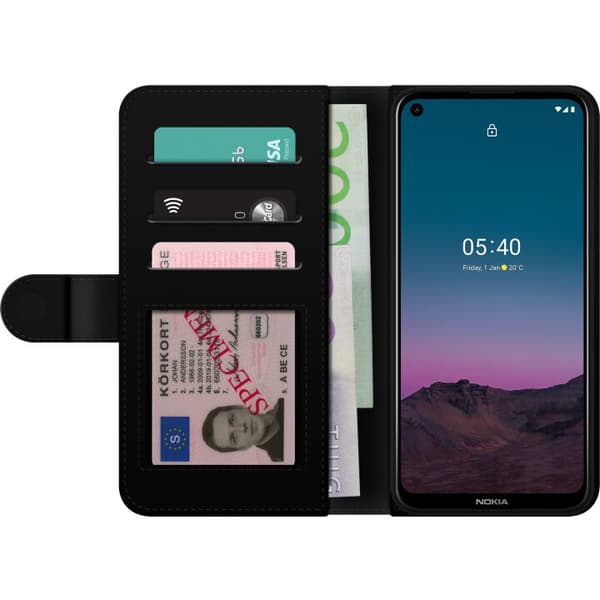 Kompatibel Tegnebogsetui til Nokia 5.4 Sovande kattungar beige