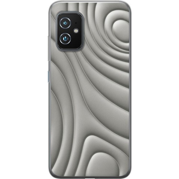 Asus Zenfone 8 Genomskinligt Skal Silver Waves