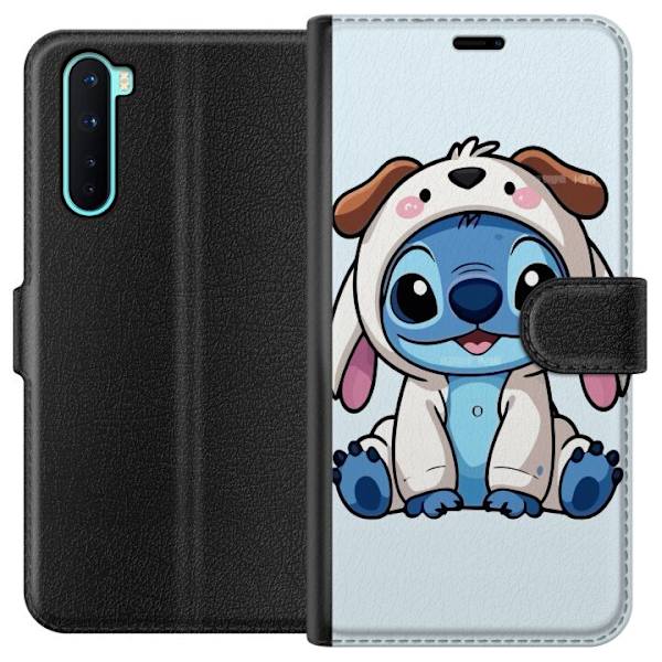 OnePlus Nord Lompakkokotelo Stitch Koirapuku Lilo & Stitch Disney Hauska Design Sininen Avaruusolento Sarjakuva Hahmo Suosittu Lapsille Suosittu Disne