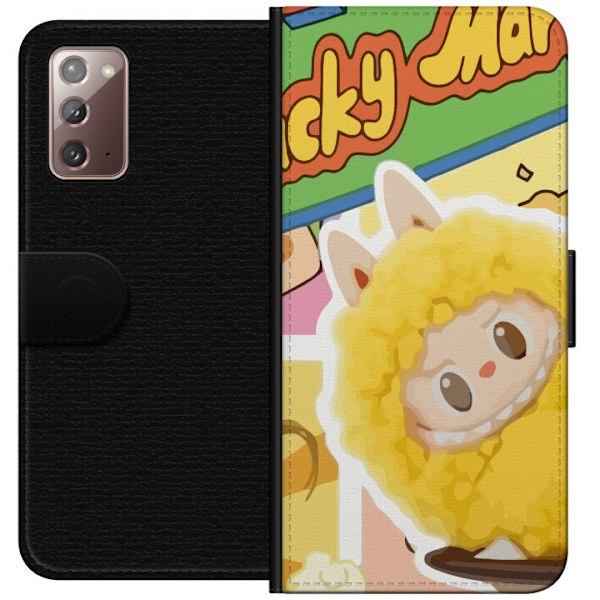 Samsung Galaxy Note20 Lompakkokotelo Labubu Wacky Mart Pop Mart -sarjan keräilyfiguuri Söpö Muotoilu Suosittu Teemalelu Sarja Luova Taidelelu
