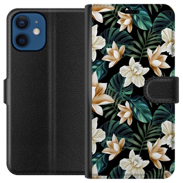 Kompatibelt Plånboksfodral till Apple iPhone 12 Blommor