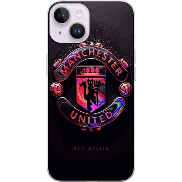 Apple iPhone 14 Plus Gennemsigtig cover Manchester United