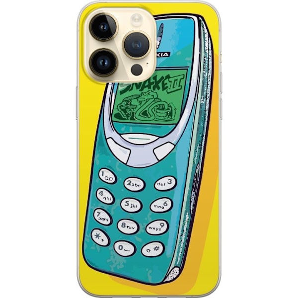 Apple iPhone 14 Pro Max Gennemsigtig cover Nokia 3310, Snake 2