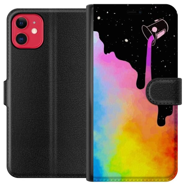 Kompatibel Tegnebogsetui til Apple iPhone 11 Farve i Rummet