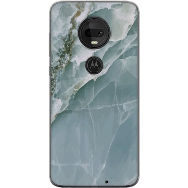 Motorola Moto G7 Gjennomsiktig deksel Marmor Isfjell