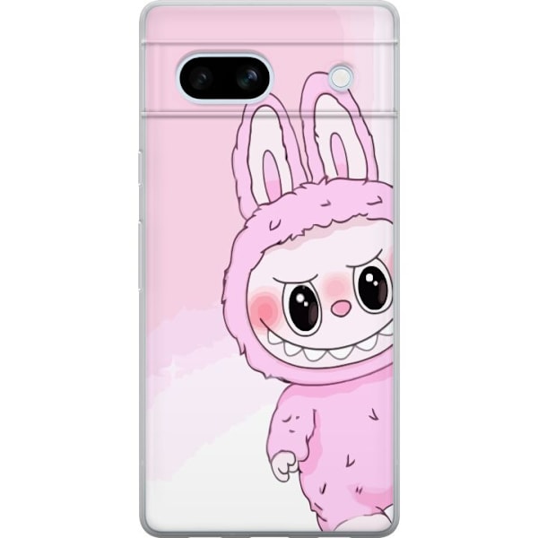 Google Pixel 7a Genomskinligt Skal Labubu Bunny Series