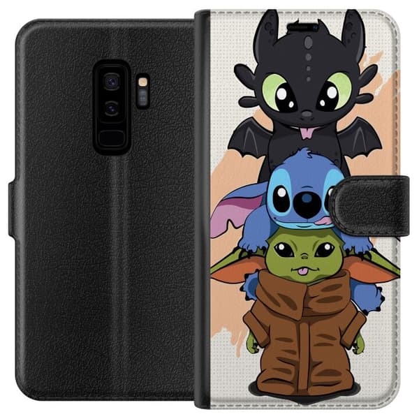 Kompatibel Tegnebogsetui til Samsung Galaxy S9+ Lilo og Stitch