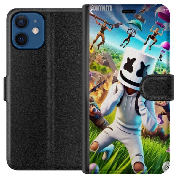 Kompatibel Tegnebogsetui til Apple iPhone 12 mini Fortnite