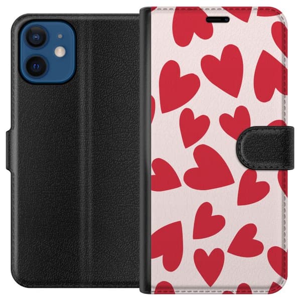 Yhteensopiva Lompakkokotelo Apple iPhone 12 mini Sydän