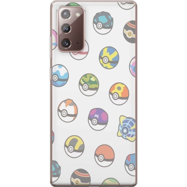 Samsung Galaxy Note20 Gjennomsiktig deksel Pokemon