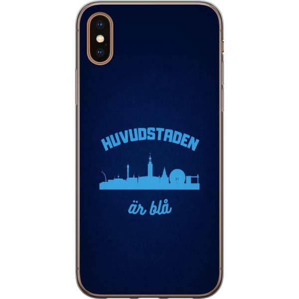 Kompatibelt Mobildeksel til Apple iPhone XS Djurgården er blå
