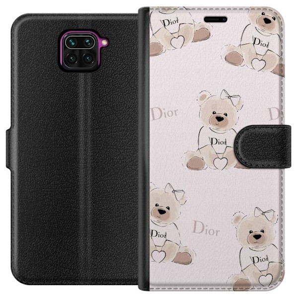 Xiaomi Redmi Note 9 Tegnebogsetui Teddy Dior Vibes - luksuriø