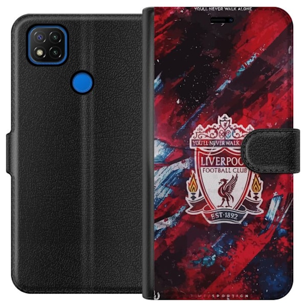 Xiaomi Redmi 9C Tegnebogsetui Liverpool