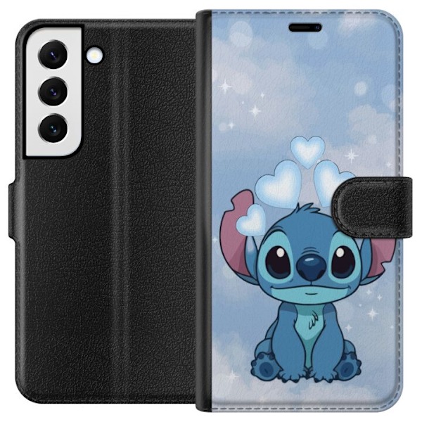Samsung Galaxy S22 5G Plånboksfodral Stitch Hoppande Glädje