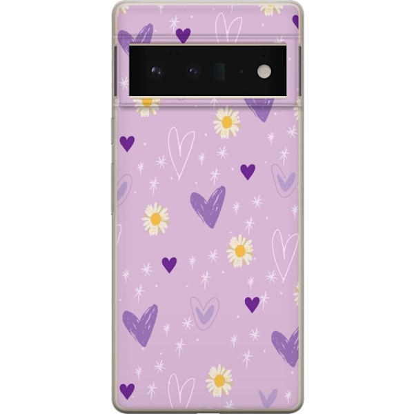 Google Pixel 6 Pro Gennemsigtig cover Blomster