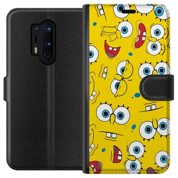 OnePlus 8 Pro Lompakkokotelo SiipiSpongi Neliöpantteri