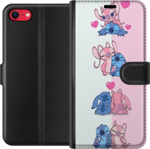 Yhteensopiva Lompakkokotelo Apple iPhone SE (2022) Lilo & Stitch