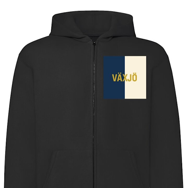 Zip-Hoodie | Hættetrøje med Lynlås til Voksne Växjö – f sort XL