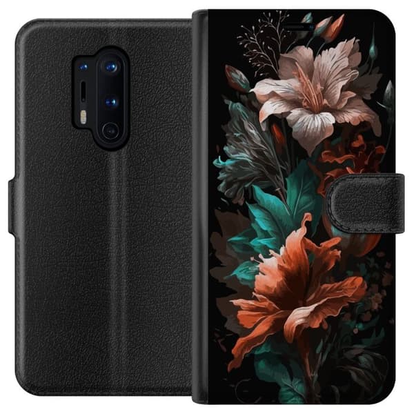 Yhteensopiva Lompakkokotelo OnePlus 8 Pro Kukat