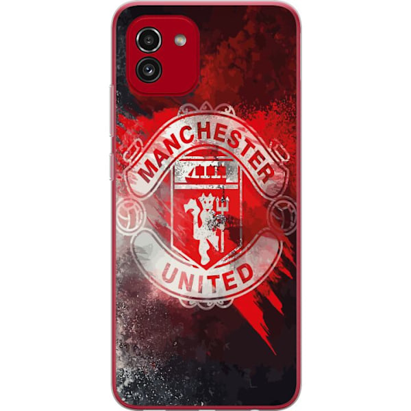 Samsung Galaxy A03 Gennemsigtig cover Manchester United F.C.