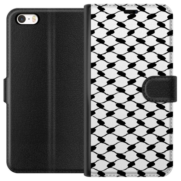 Apple iPhone 5s Lompakkokotelo Keffiyeh kuvio