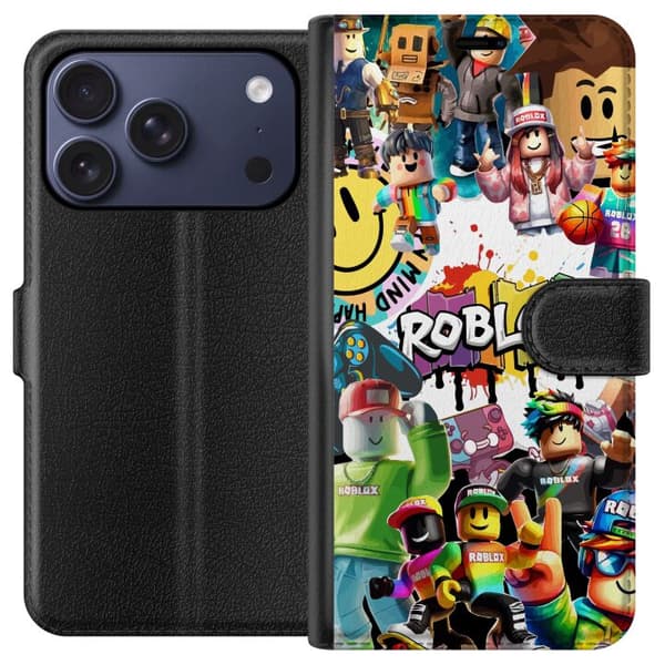 Kompatibelt Plånboksfodral till Apple iPhone 18 Pro Roblox