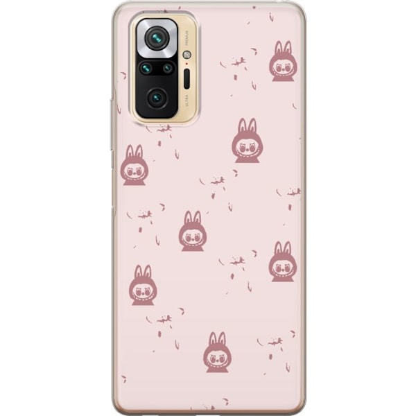 Xiaomi Redmi Note 10 Pro Läpinäkyvä kuori Labubu Neon Pop - Neonvärinen pop art hirviö