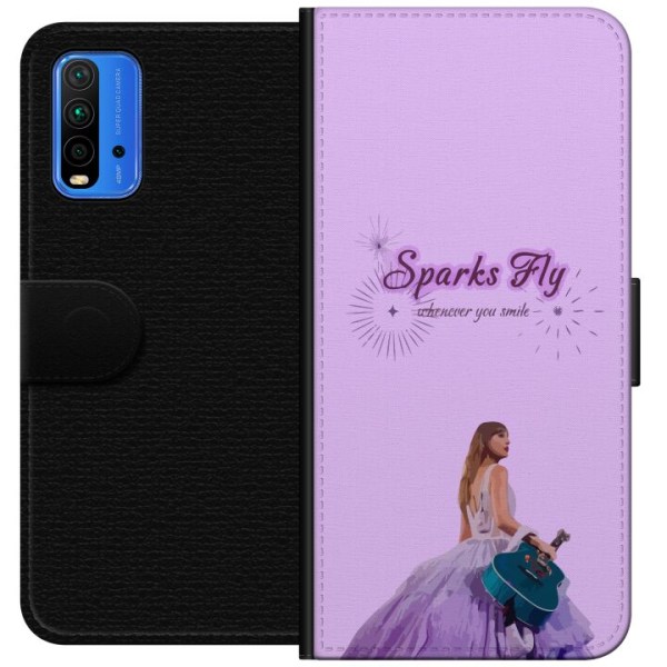 Xiaomi Redmi Note 9 4G Tegnebogsetui Taylor Swift - Sparks Fly