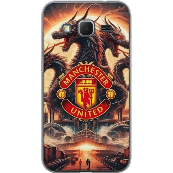 Samsung Galaxy Core Prime Genomskinligt Skal Manchester United