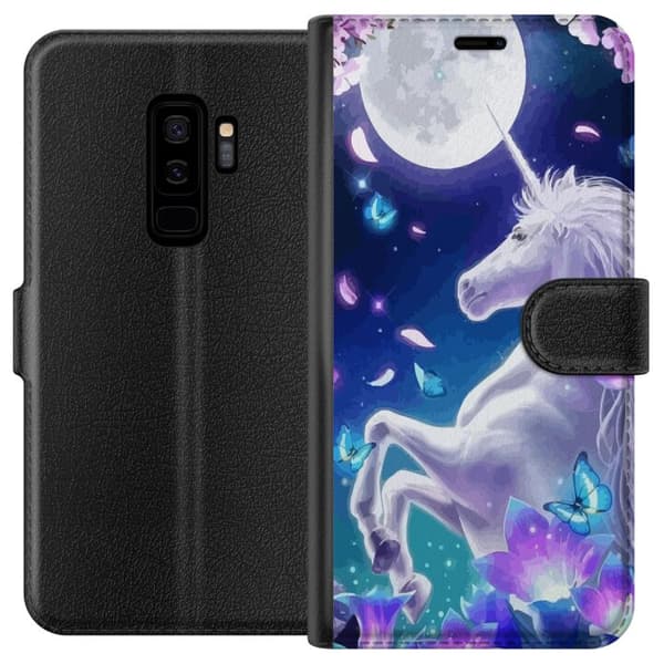 Kompatibelt Lommeboketui til Samsung Galaxy S9+ Enhjørning