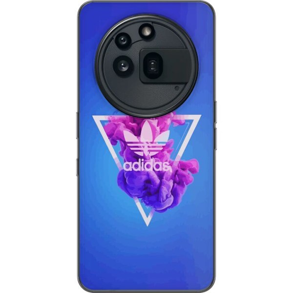 Nothing Phone (3a) Pro Läpinäkyvä kuori Adidas-inspiroitunut sininen muotoilu - urheilullinen motiivi retro-vibeillä sinisissä sävyissä