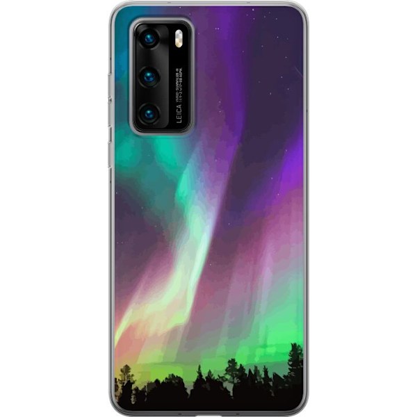 Huawei P40 Gjennomsiktig deksel Nordlys