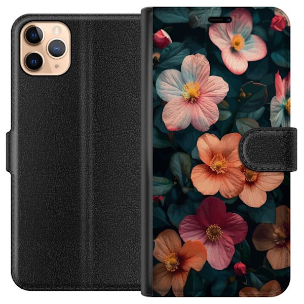 Apple iPhone 11 Pro Max Lommeboketui Blomster