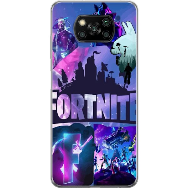 Xiaomi Poco X3 NFC Gennemsigtig cover Fortnite