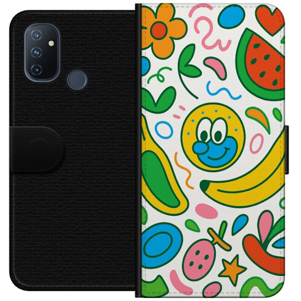 OnePlus Nord N100 Tegnebogsetui Sommerfugle Slør