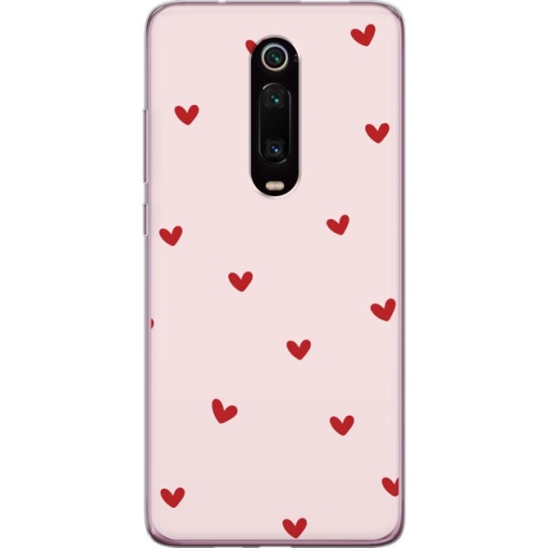Xiaomi Mi 9T Pro  Genomskinligt Skal Hjärtan