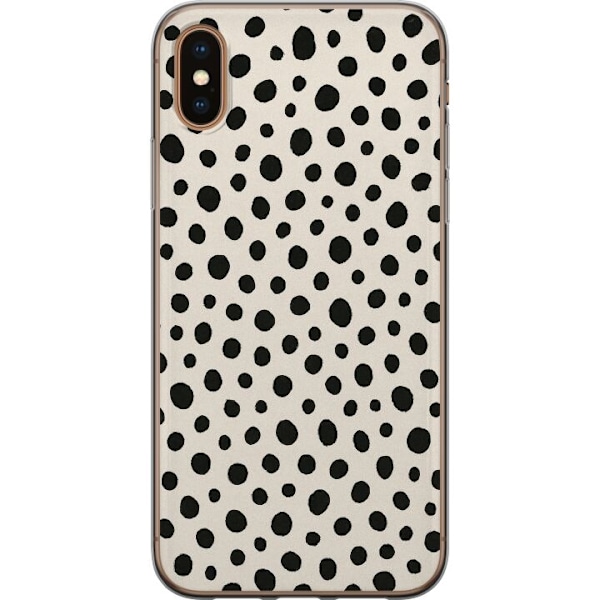 Apple iPhone XS Max Läpinäkyvä kuori Dot Dance