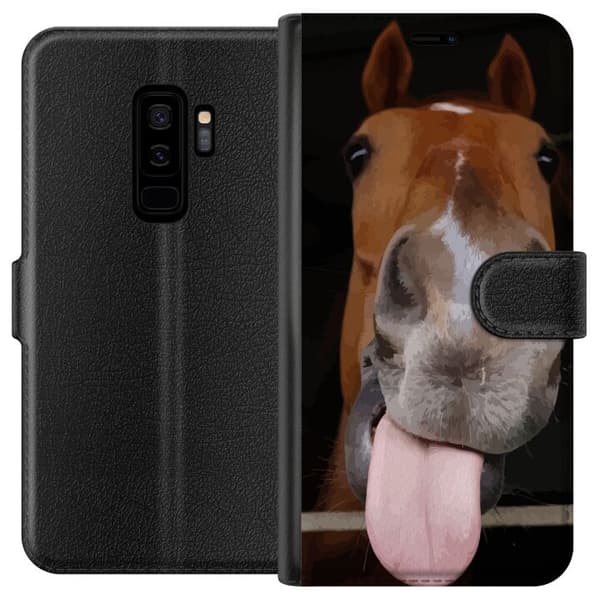 Kompatibelt Lommeboketui til Samsung Galaxy S9+ Rolig hest