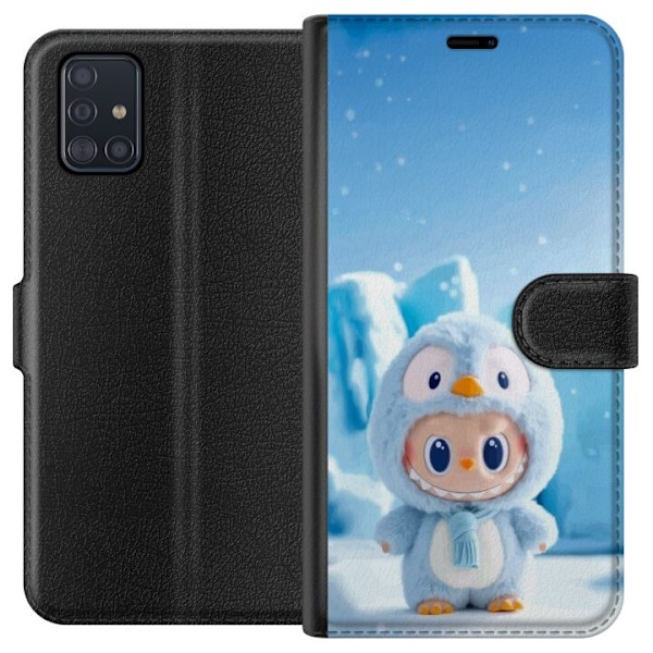 Samsung Galaxy A51 Lompakkokotelo musta ritari fortnite